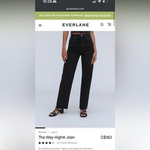 Everlane Way-High Jean in Coal